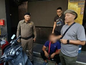 Former cop caught  on the wild side of Pattaya Walking Street