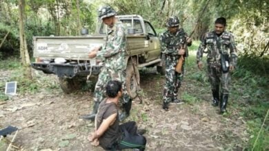 Illegal hunter poached in Sri Nakarin Dam National Park