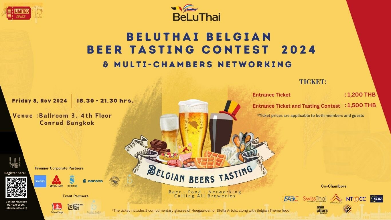 BeLuThai Belgian Beer Tasting Contest & Multi-Chambers Networking, best things to do in Bangkok this weekend