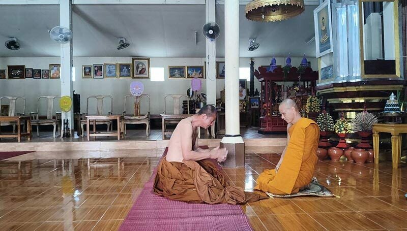 Unholy row! Drunk monk arrested, begging for cash in Chiang Rai