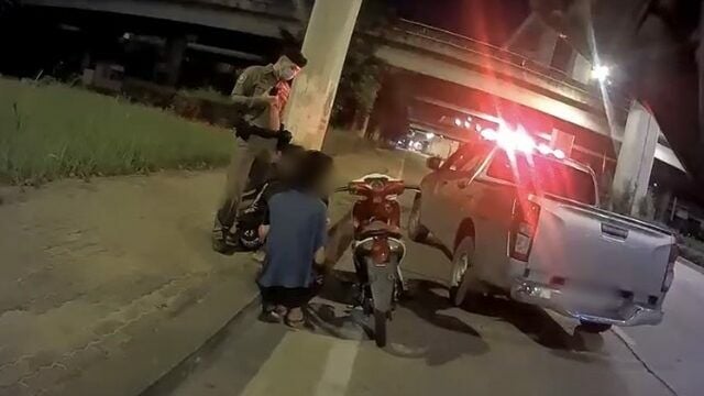 Bangkok cops slam brakes on late-night biker race