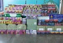 Smoky bust: E-cigarettes worth 10 million baht seized in Si Racha