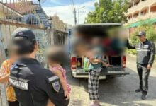 Cambodian begging gang busted in Pattaya, 19 arrested