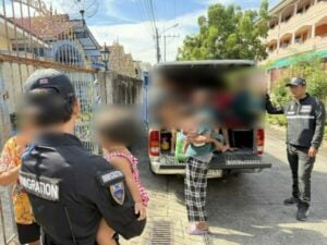 Cambodian begging gang busted in Pattaya, 19 arrested