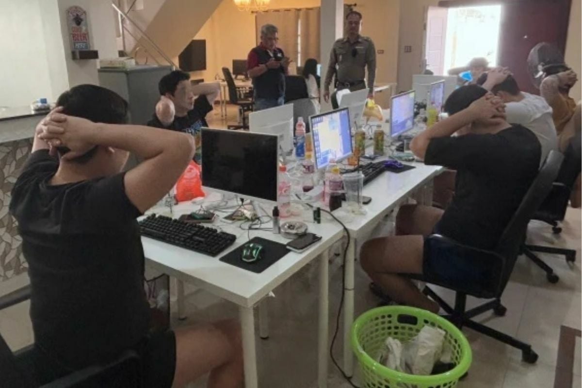 Police crack down on Chinese-South Korean travel agency scam in Pattaya