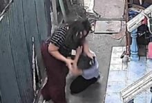 Thai woman attacks neighbour over cigarette smoke dispute (video)