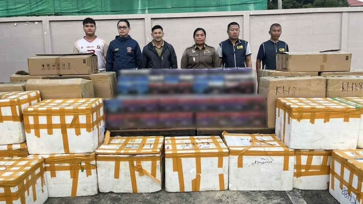 Vape escape: Police bust smuggled e-cigarette stash in Bangkok