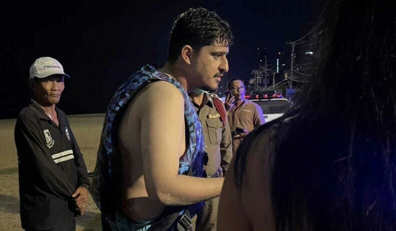 Saudi couple rescued after Jet Ski capsizes off Jomtien Beach