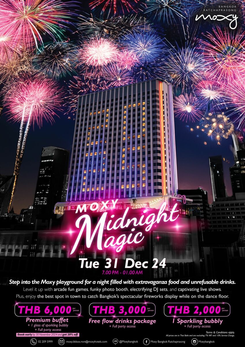 New Year at Moxy Bangkok Ratchaprasong - Moxy Midnight Magic flyer 01