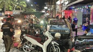 Intoxicated driver wreaks havoc in Pattaya, crashes into sidecar