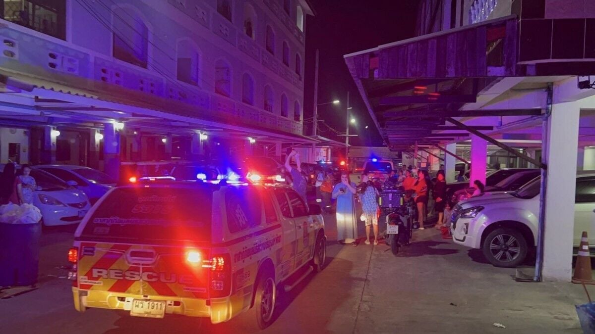 Panic in Pattaya: Apartment blaze sparks late-night chaos