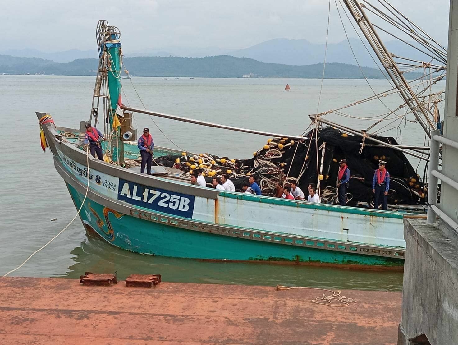 Hooked: Thai sailors jailed by Myanmar court for illegal fishing