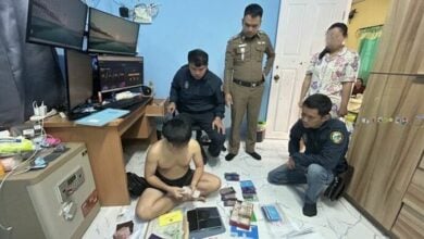 Chiang Rai couple arrested for illegal online lottery operation