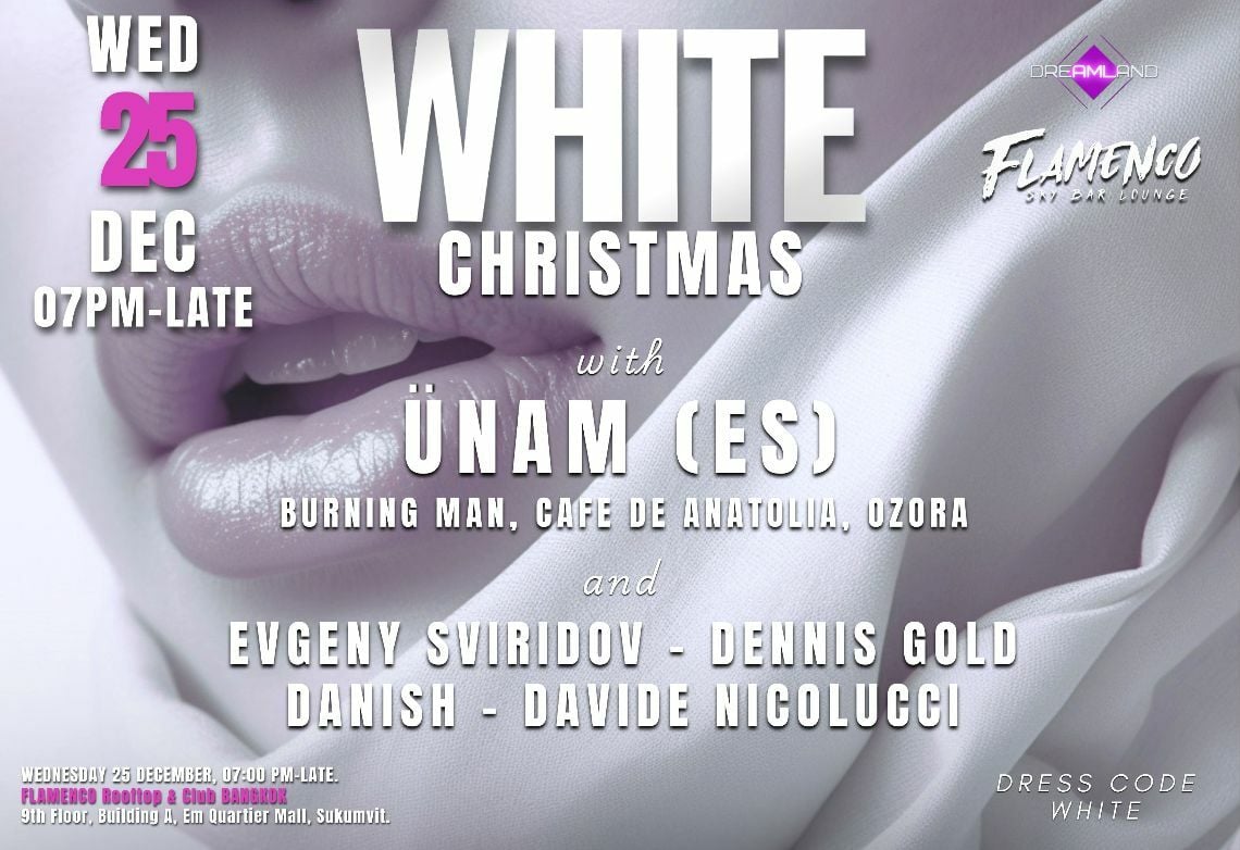 White Christmas at Flamenco Rooftop Club Bangkok