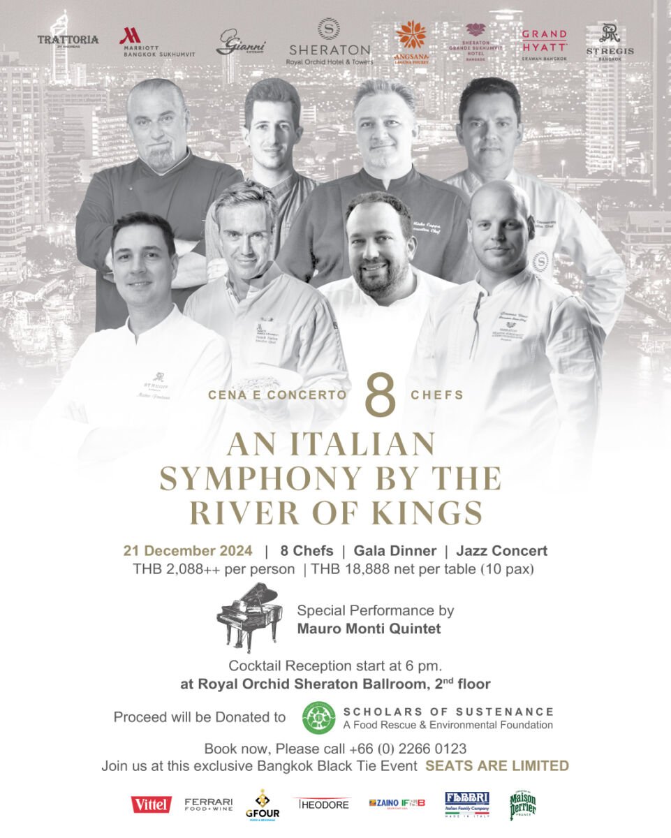 Cena e Concerto: An Italian Symphony by the River of Kings at Royal Orchid Sheraton Bangkok