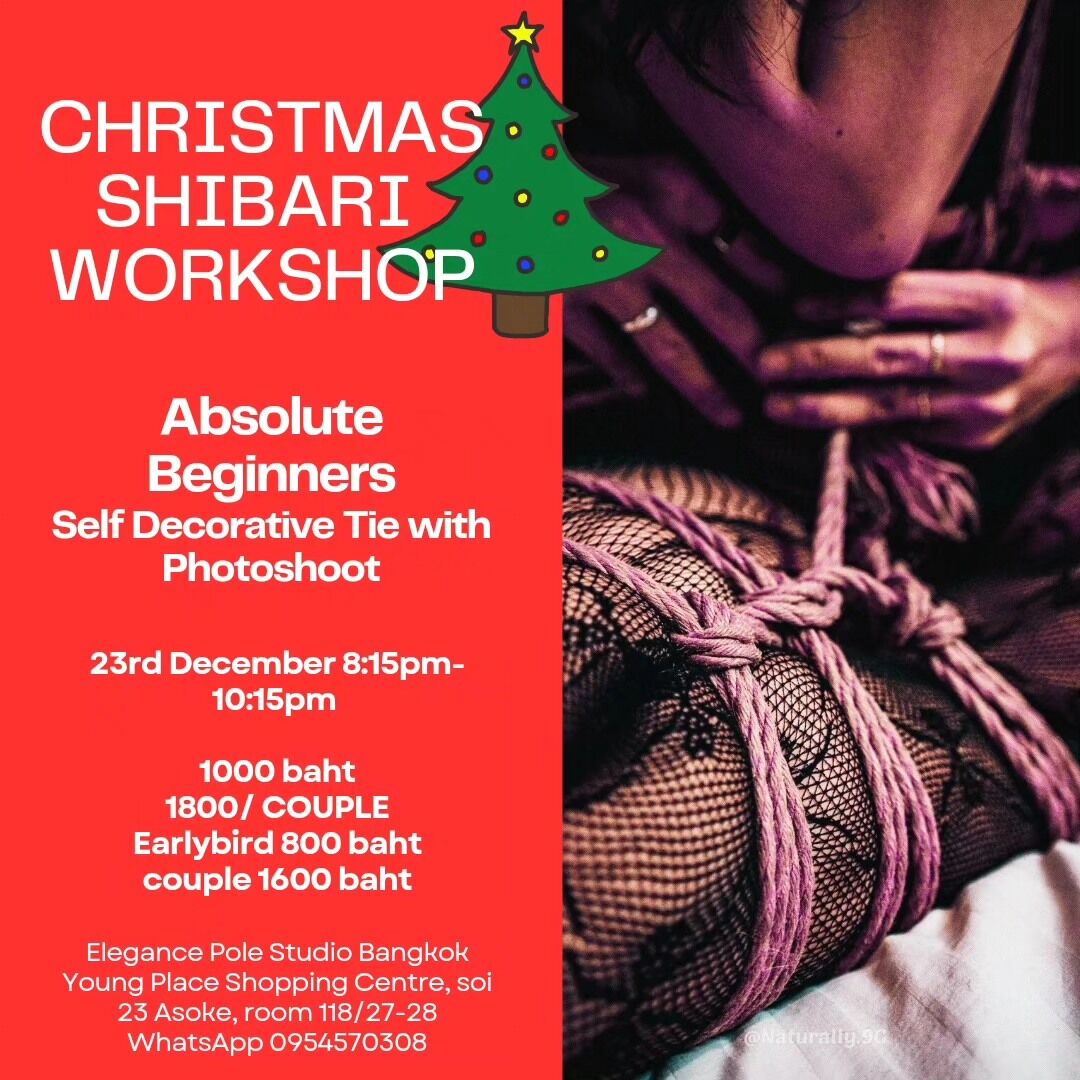 Christmas Sibari Workshop at Elegance Pole Studio Bangkok