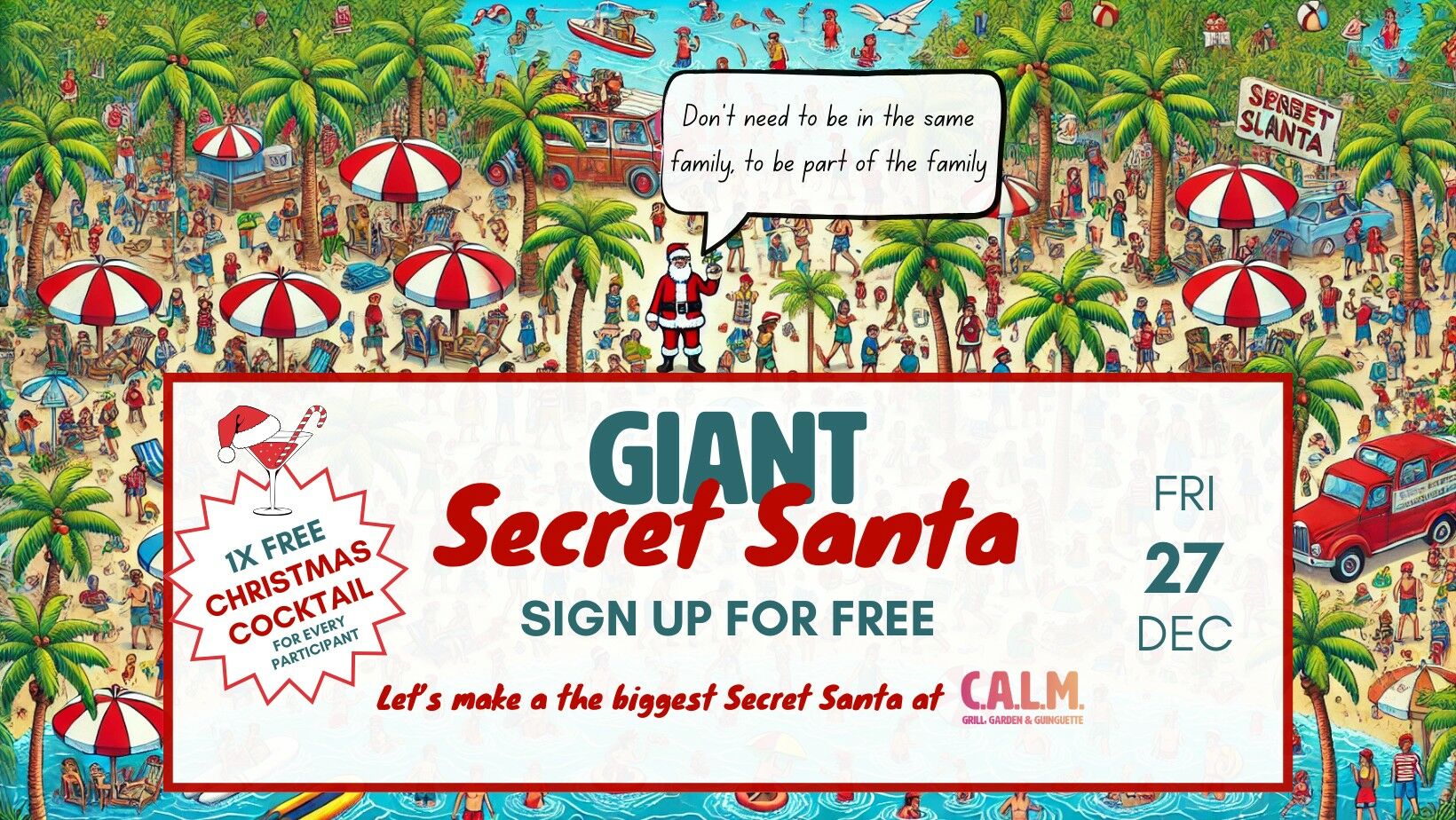 Giant Secret Santa at CALM Bangkok flyer