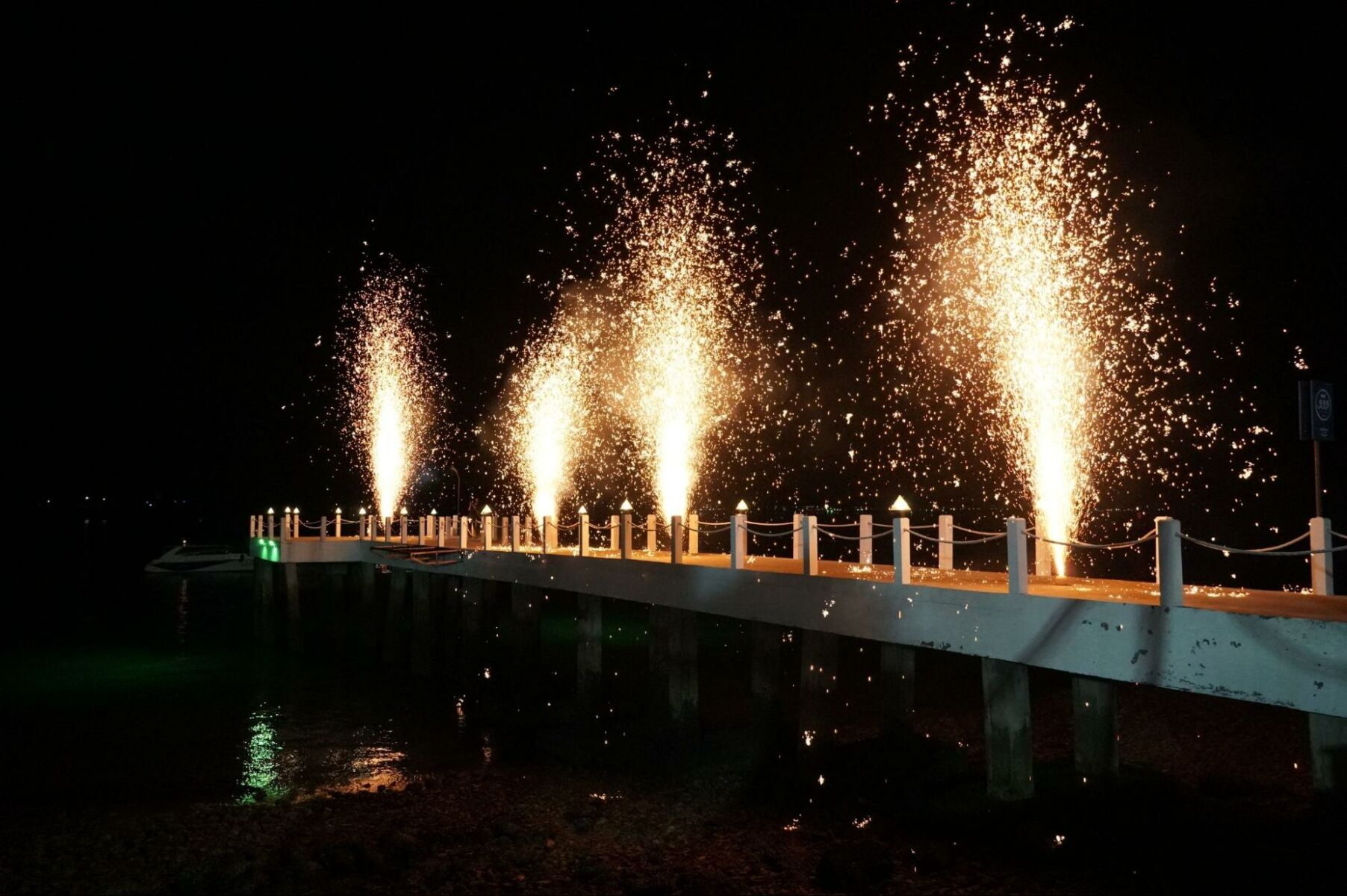 Fireworks at Novotel Koh Si Chang