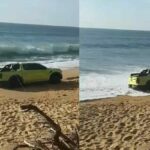 Stranded on the beach: Foreign driver&#8217;s pickup gets stuck in Phuket (video) | Thaiger