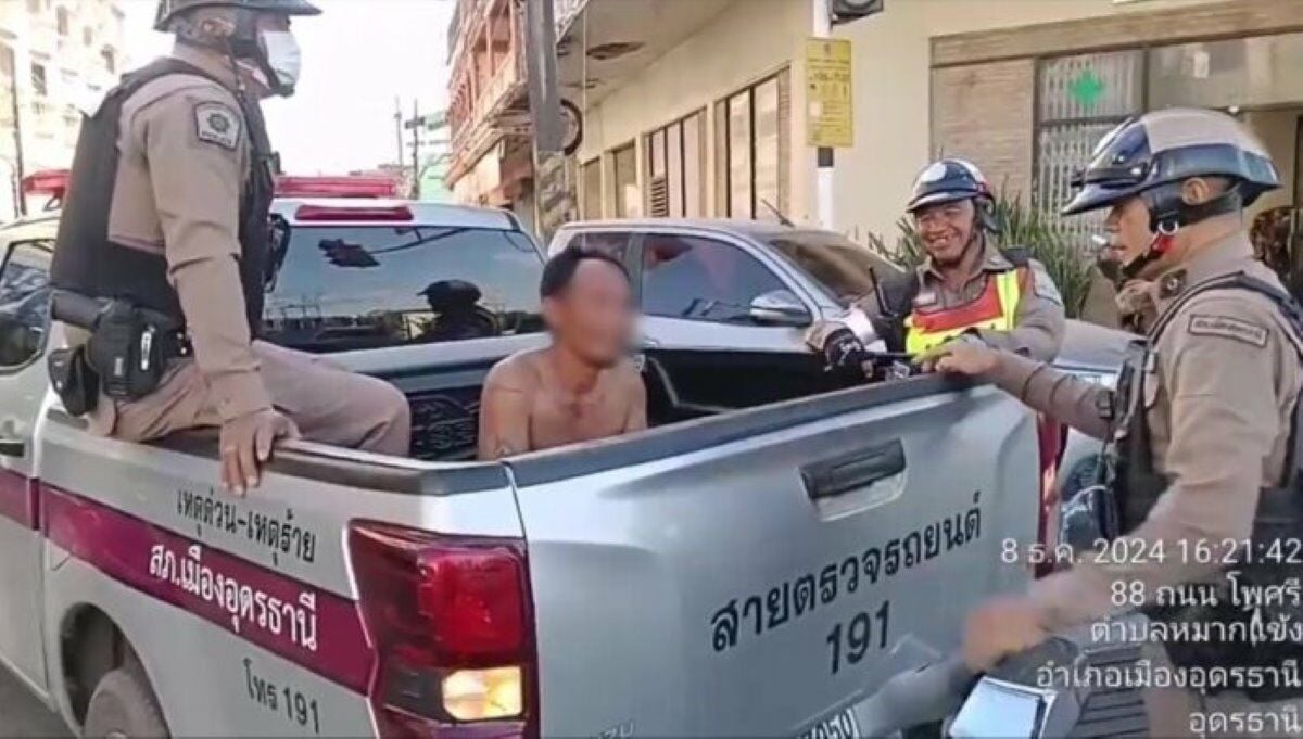 Man arrested at Udon Thani festival for inappropriate behaviour