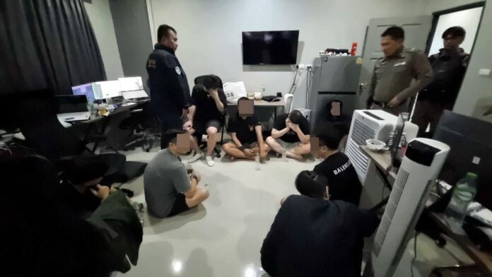 Pattaya bust dismantles South Korean online gambling network