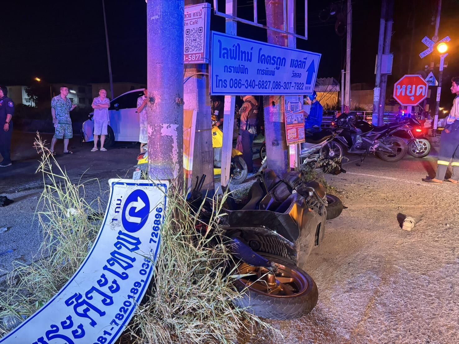 Pattaya horror: Young Thai woman killed in early morning crash