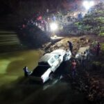 Man dies as pickup truck plunges into Pasak River after collision | Thaiger