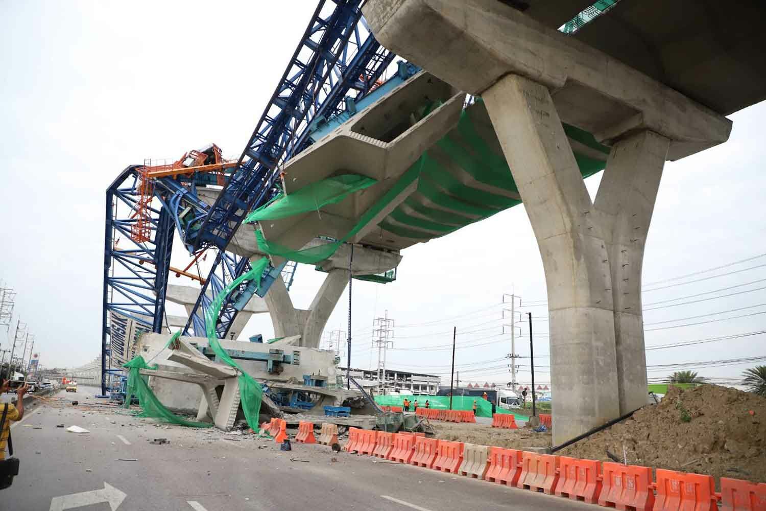 Rama II Road congestion eased with reversible lane after collapse