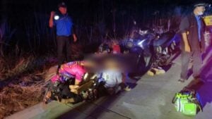 Pattaya: 3 injured as blanket gets caught in motorbike wheel