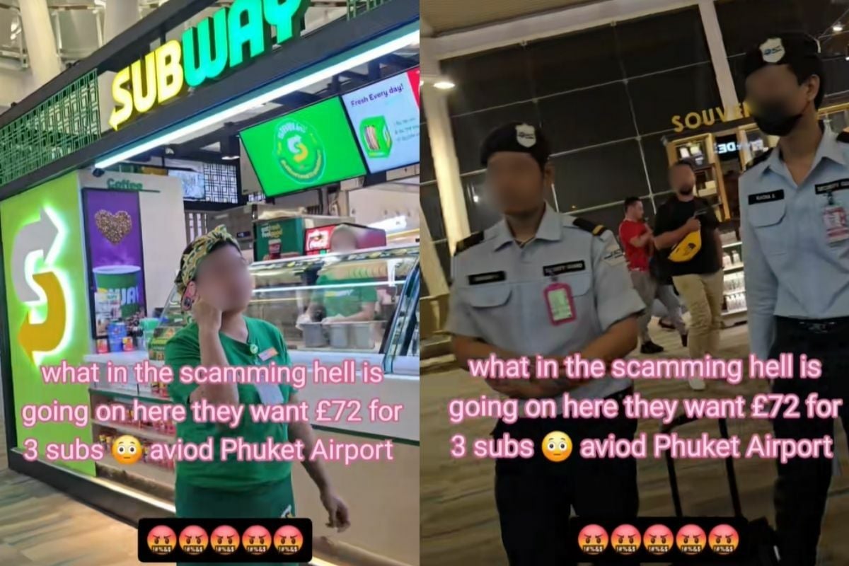 Phuket Airport tourist cries fowl over 3,000 baht Subway sarnies