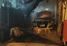 Thai woman seeks justice after lantern sets her car ablaze