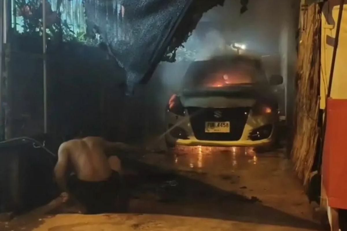 Thai woman seeks justice after lantern sets her car ablaze