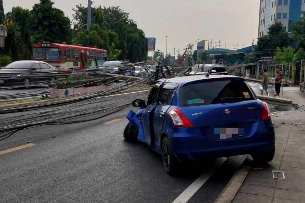 Blue Suzuki Swift's shocking turn leaves Bangkok in the dark | News by Thaiger