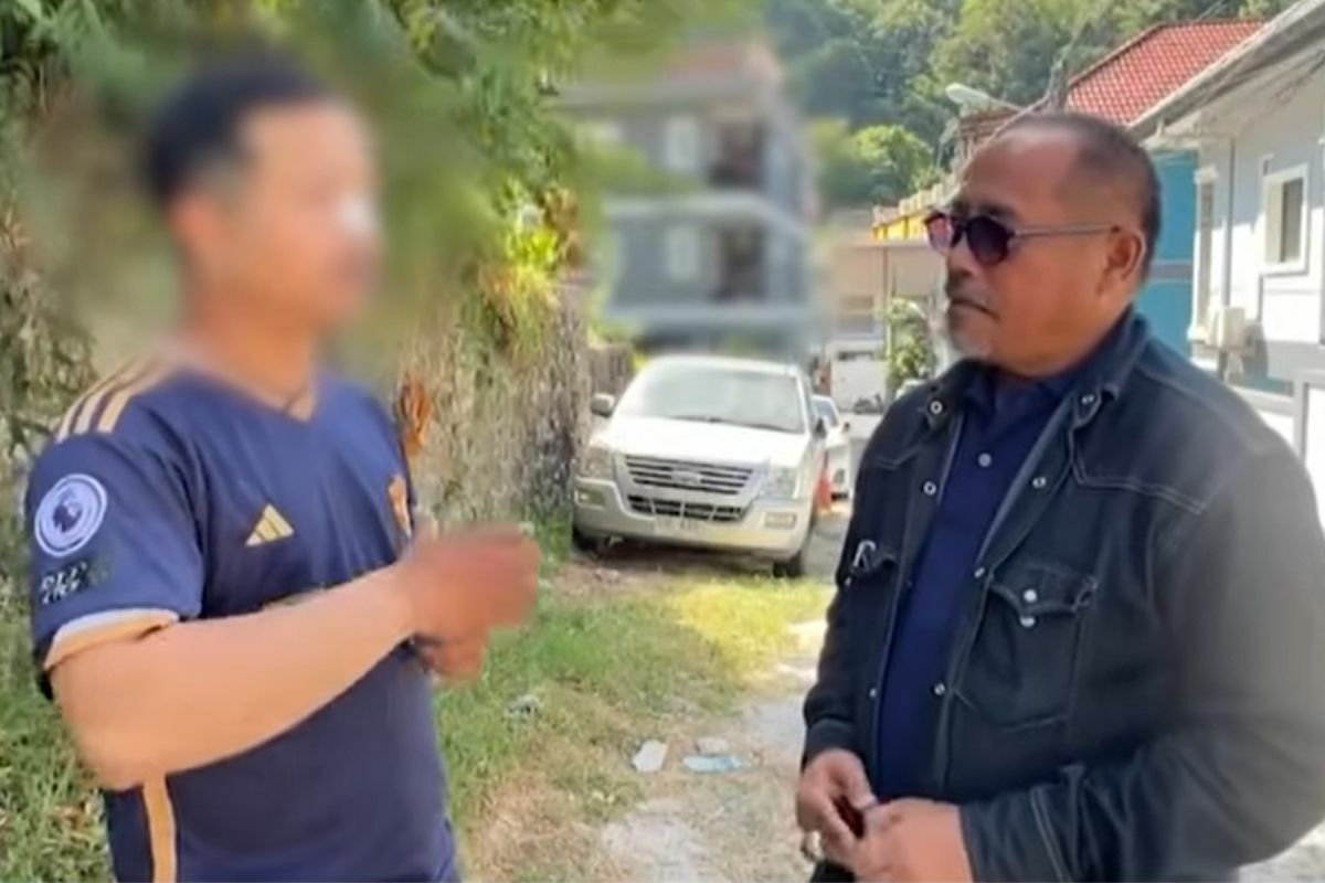 Drunk foreign man attacks three motorcycle taxi riders 