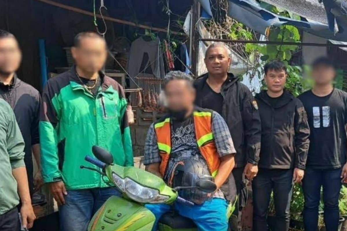 Thai motorcycle taxi rider theft