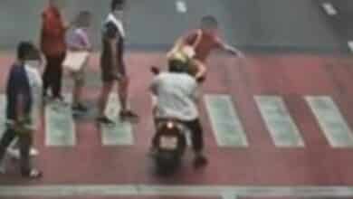 Viral video of Thai man kicking motorcyclist sparks police action