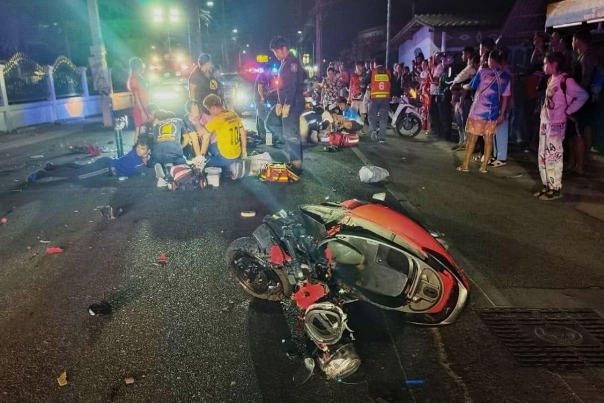 19 year old Thai-British driver kills Thai woman in Chon Buri car crash