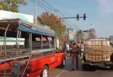 Thai baht bus driver hits and kills colleague on Chon Buri road