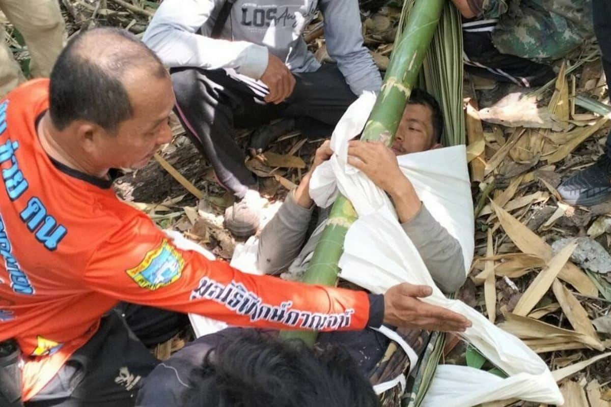 Thai man survives 8 days in forest with broken hip