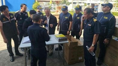 Illicit cigarettes seized in Buriram; 42 million baht loss reported