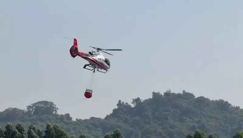 Wildfire at Khao Krathing extinguished after two-day battle