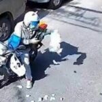 Khon Kaen delivery rider fined 2,000 baht for littering