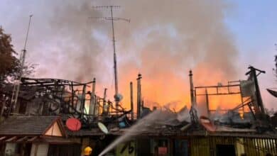 Raging inferno in Naklua destroys 5 homes, injures 1