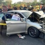 Sedan crashes into bus on road towards Jomtien Beach, 2 injured | Thaiger
