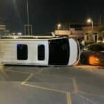Chinese tourist&#8217;s van overturns in Pattaya, sparks traffic chaos | Thaiger