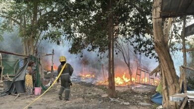 Pattaya man left homeless by mosquito coil fire (video)