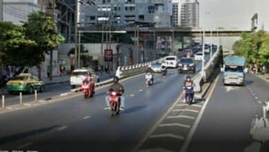 Train station construction closes Ratchathewi flyover for 3 years