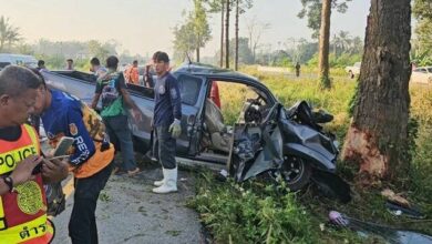 Six dead in Surat Thani pickup truck collision | Thaiger