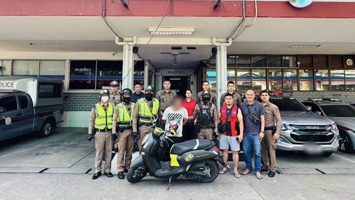 Man arrested in Bangkok for motorcycle theft and knife threat