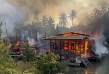 Fires linked to Chinese New Year incense in Samut Songkhram